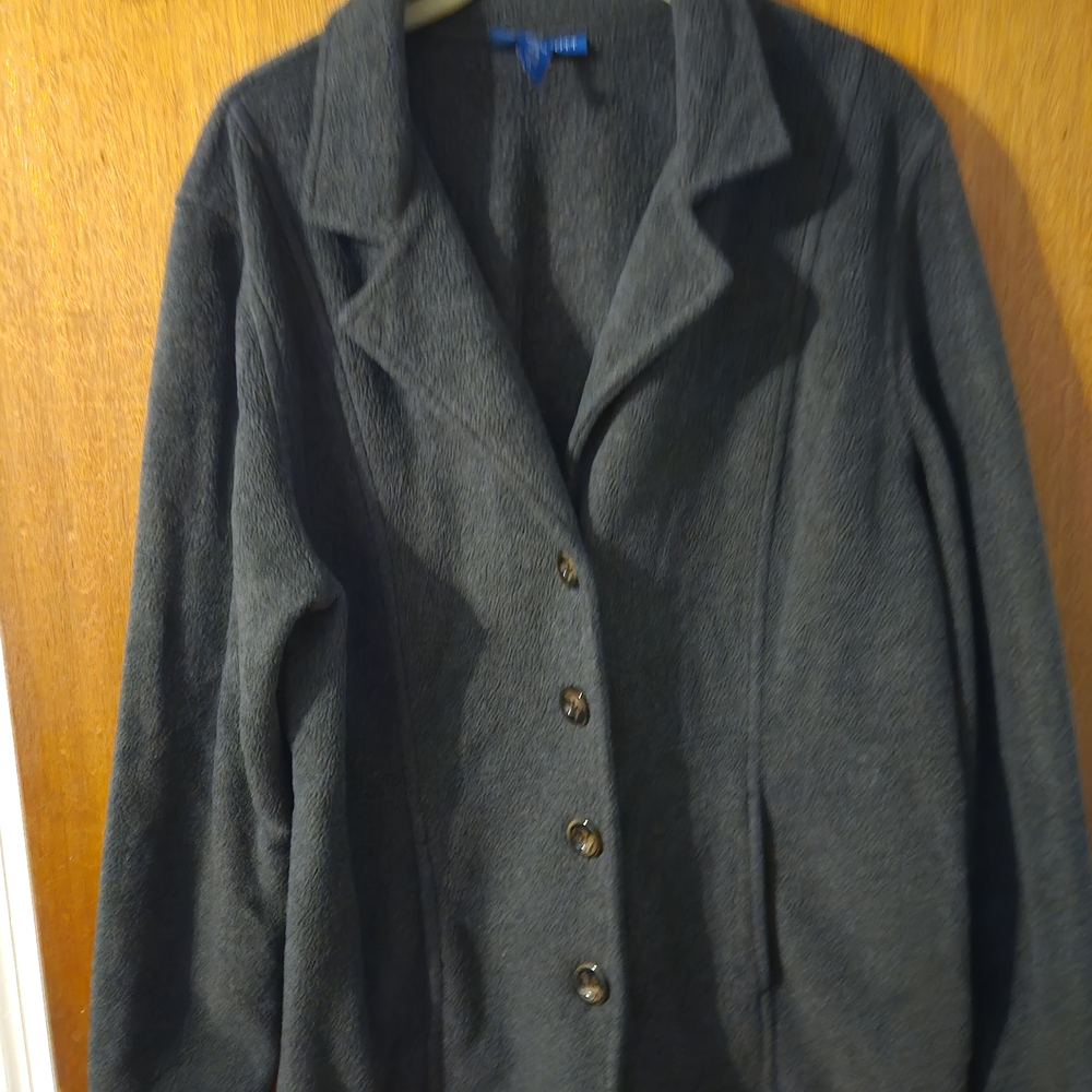 Karen Scott Charcoal Blazer XL